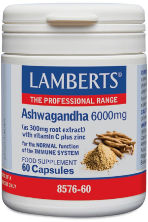 Lamberts Ashwagandha 6000mg Caps 60's